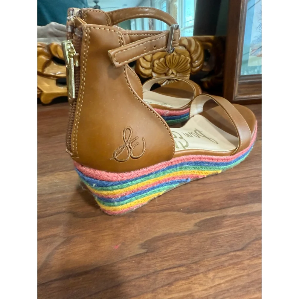 Sam Edelman Girls' Azalia Ray Wedge Sandals 5